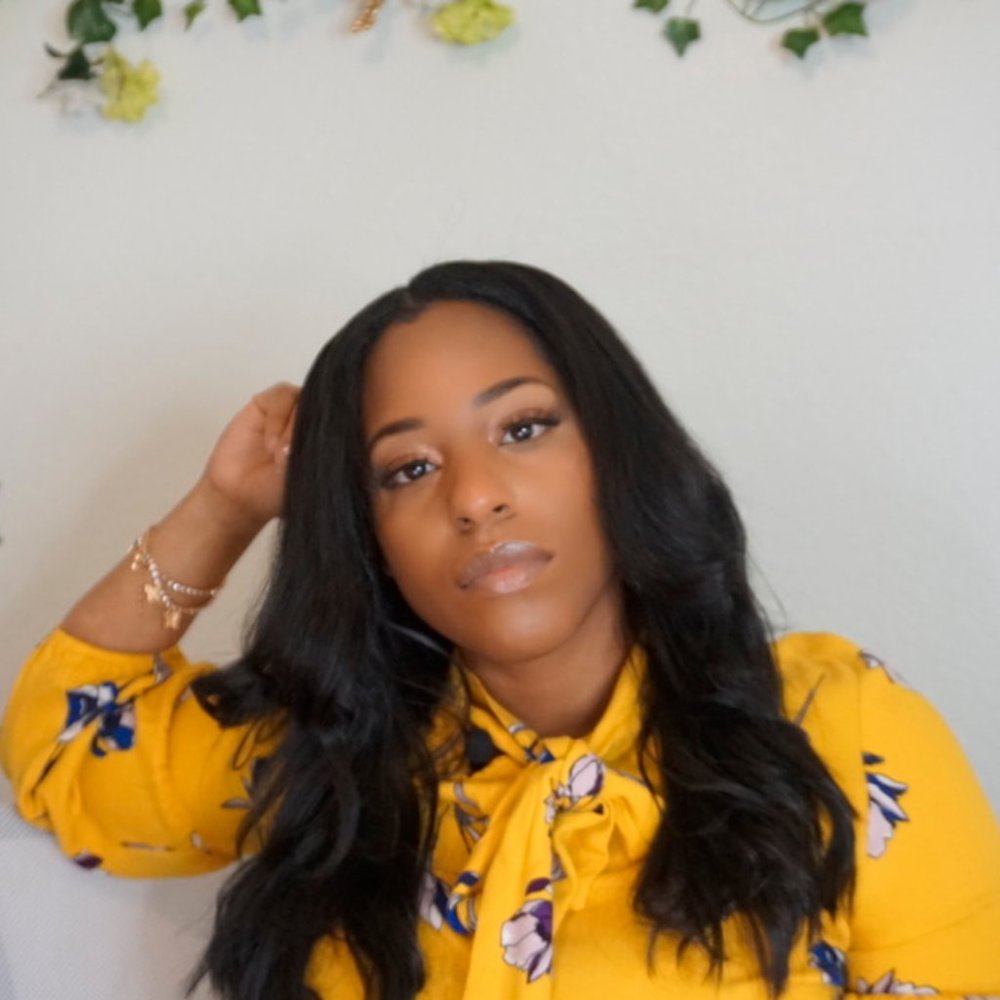 Canary And Violet Floral Blouse